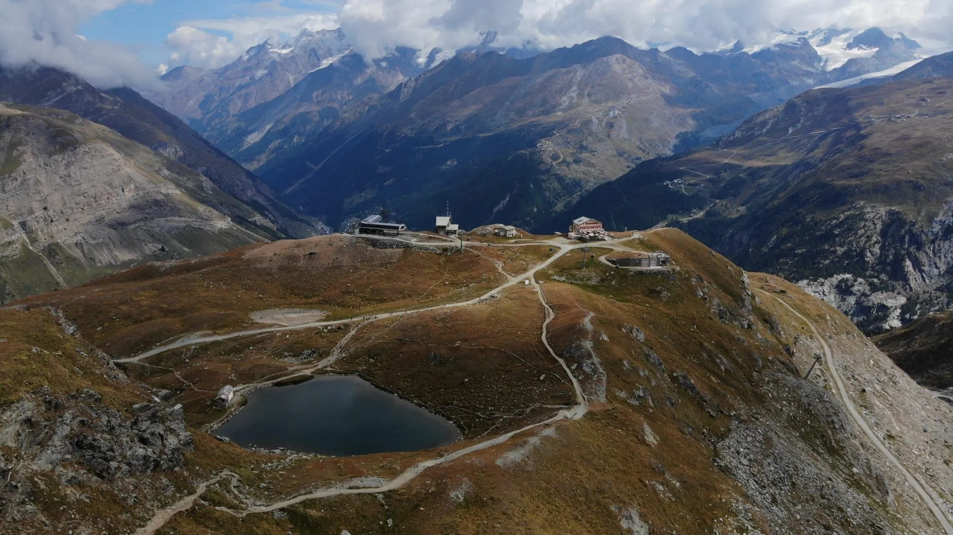 Aerial view of schwarzsee